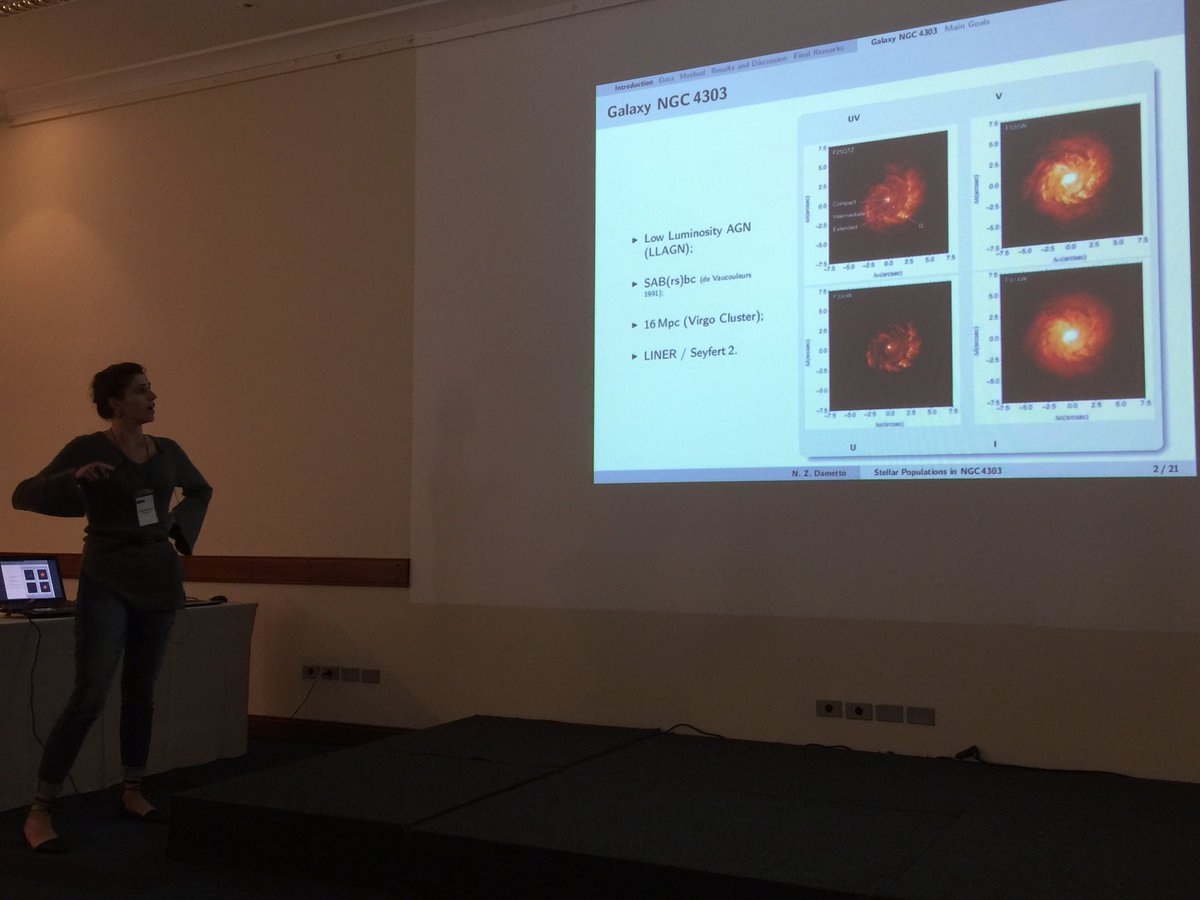 DMontesG's tweet photo. Natacha Zanon Dametto - Stellar Populations in NGC 4303 #IWSSL2017 https://t.co/cflyHgFkO5