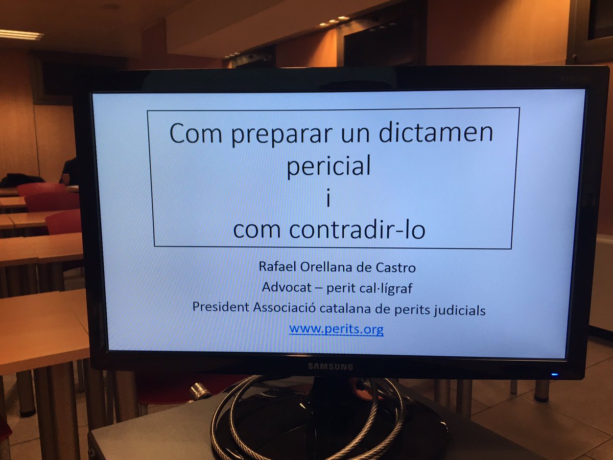 Nuestro socio R. Orellana impartió ayer ponencia “Cómo preparar y contradecir 1 dictamen" en curso d Técnica Probatoria d @comunicacioicab