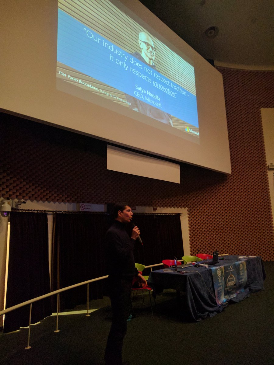 studiomapp's tweet photo. #SEW17 #sew17romagna Pier Paolo Boccadamo di @bizspark @microsoftitalia ci parla di #innovazione #startup #industria4punto0 a #Ravenna https://t.co/XxCS0cOjij