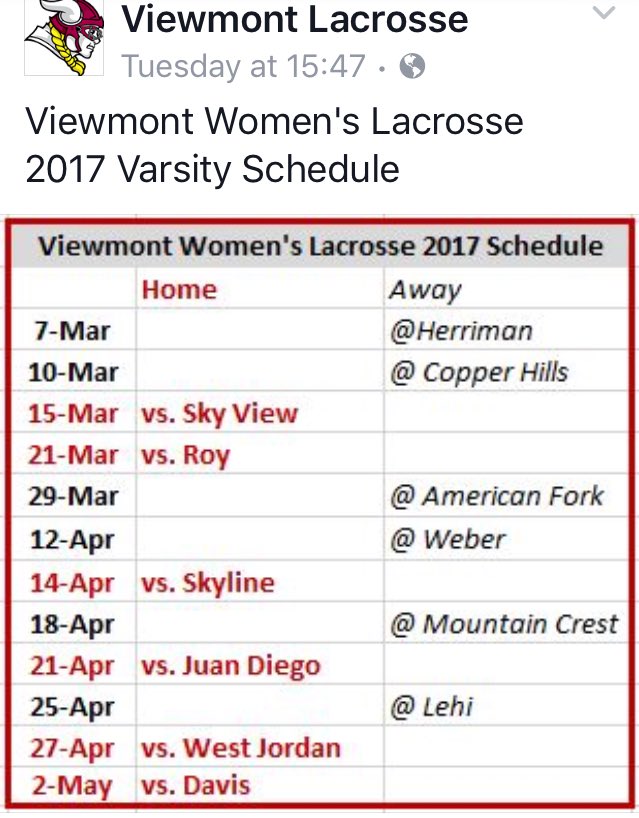 Viewmont Women's Lax tweet media