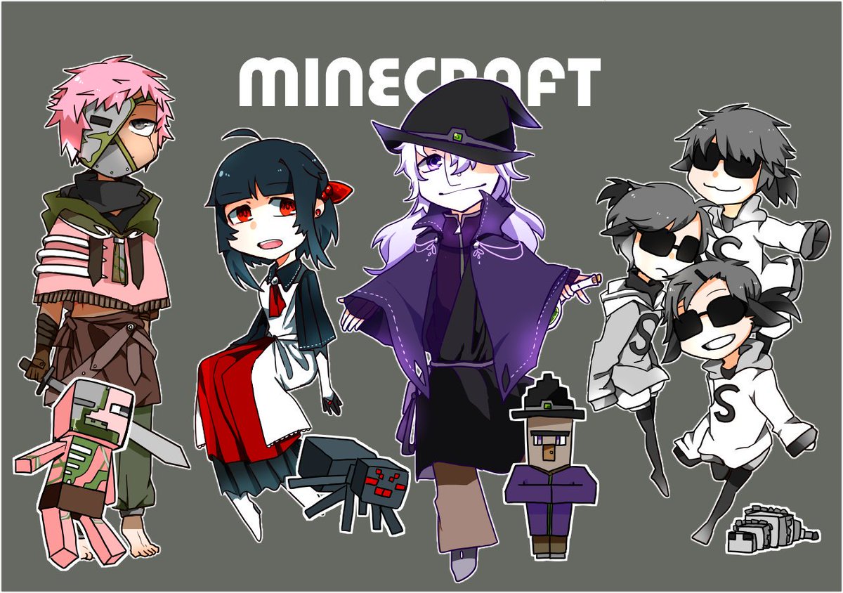 tas_geki's tweet photo. マインなクラフトの嬉しい擬人化②
敵に回すと��当にうっとおしいお友達 https://t.co/Lj8URRJ7LO