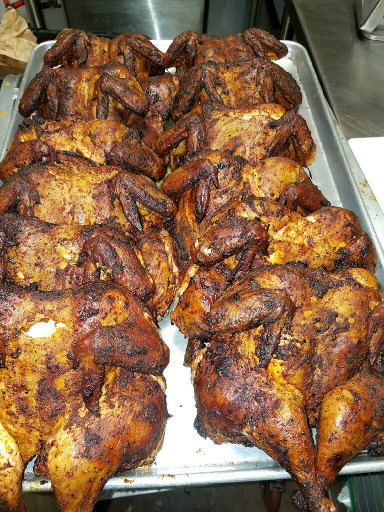 dharvey2444's tweet image. Smoked chicken at Off the Bone Barbeque 1734 s. Lamar. As good as it looks.
@dharvey2444