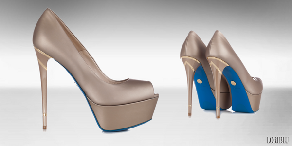 #Loriblu gold #peeptoe pump. A classic style with a touch of originality! Discover more: bit.ly/2kA1vqb