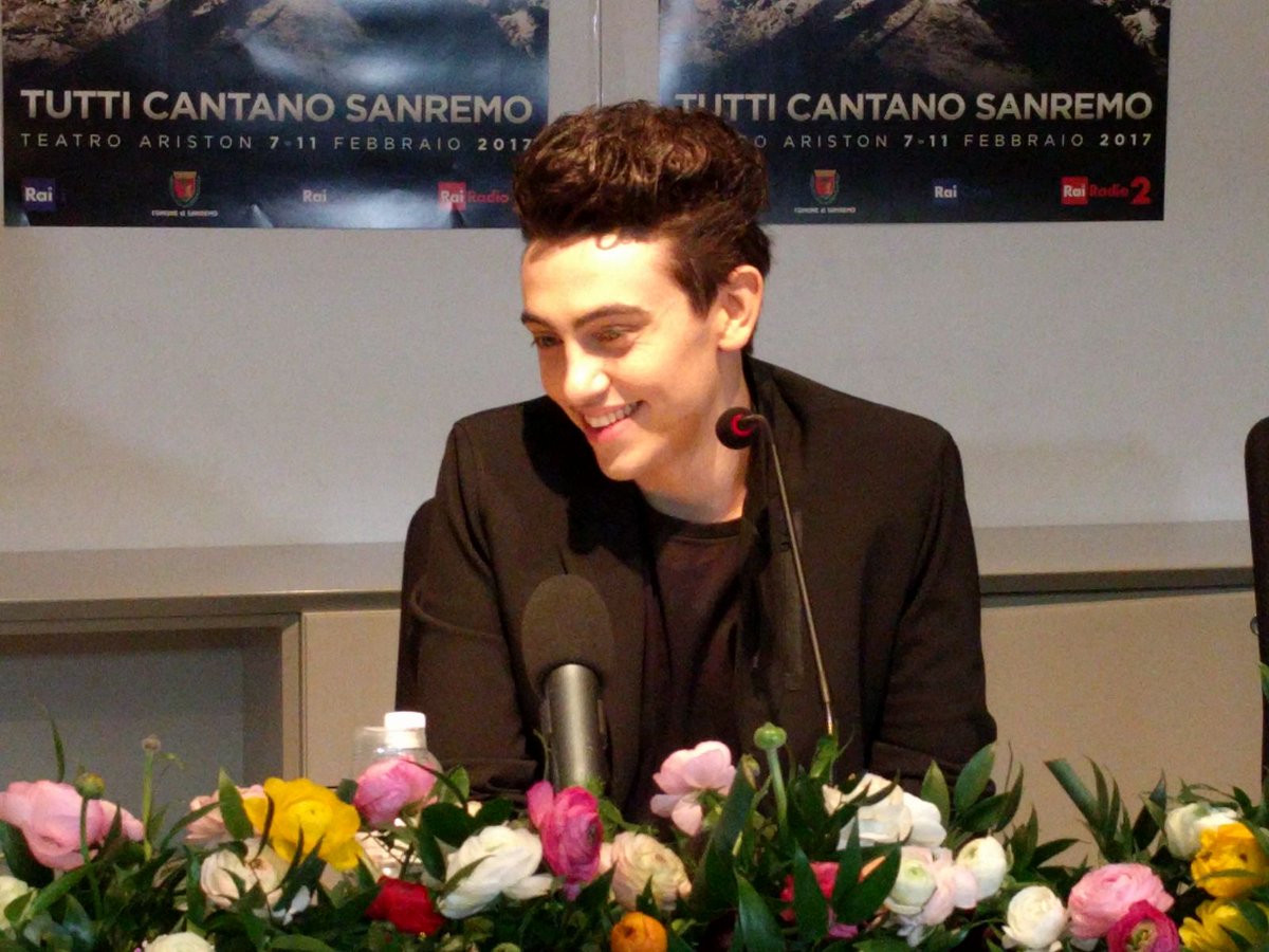 Snap_Italy's tweet photo. @michele_bravi in Sala Stampa #sanremo2017  #IlDiarioDegliErrori https://t.co/9k1VgT7FGv
