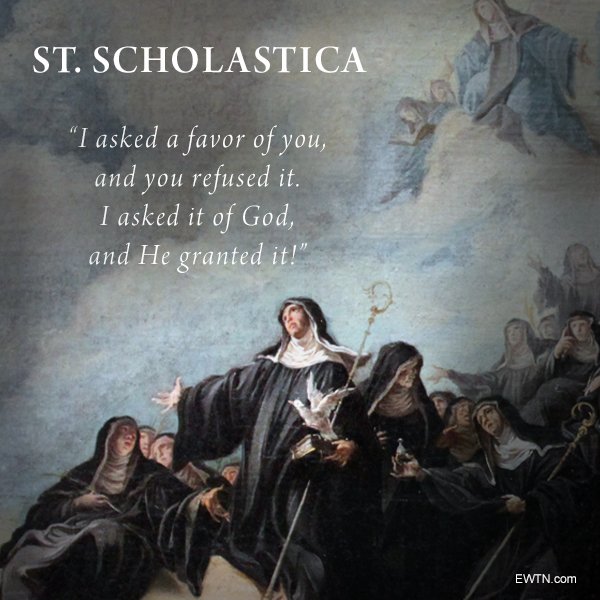 St. Scholastica and St. Benedict