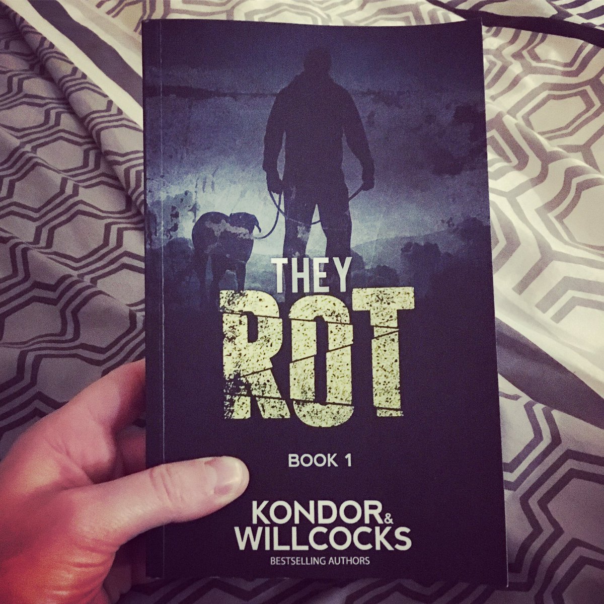 blindedby_faith's tweet photo. We got hold of a paperback copy of #TheyRot, the book cover we designed for authors @LukeofKondor and @WillcocksAuthor! https://t.co/IO2sXLRhxr