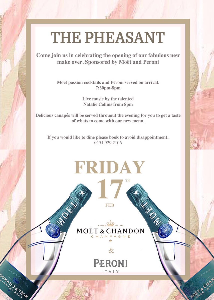 ThePheasant Hightown (@thepheasanth) on Twitter photo Want to Celebrate our launch? Join us for an evening of canapés and live music. Please RSVP to enquiry@thepheasanthightown.co.uk Want to Celebrate our launch? Join us for an evening of canapés and live music. Please RSVP to enquiry@thepheasanthightown.co.uk