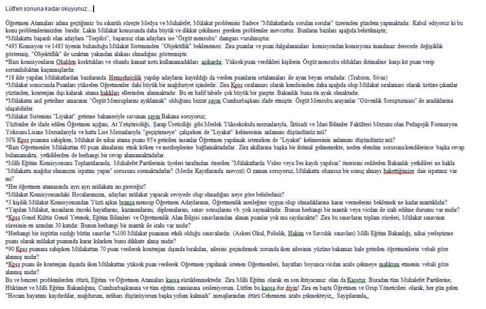 Medyaya sesleniyoruz ! #ÖgretmenMulakatsizAtansin <a href="/NtvEgitim/">NTV Eğitim</a> @ahbrtv @KanalAHbr  <a href="/kanal7/">Kanal 7</a> <a href="/AbbasGucluTR/">Abbas Güçlü</a> <a href="/pervinkaplancom/">Pervin Kaplan</a> <a href="/Yusuf__Tekin/">Yusuf Tekin</a> <a href="/tcmeb/">Millî Eğitim Bakanlığı</a>