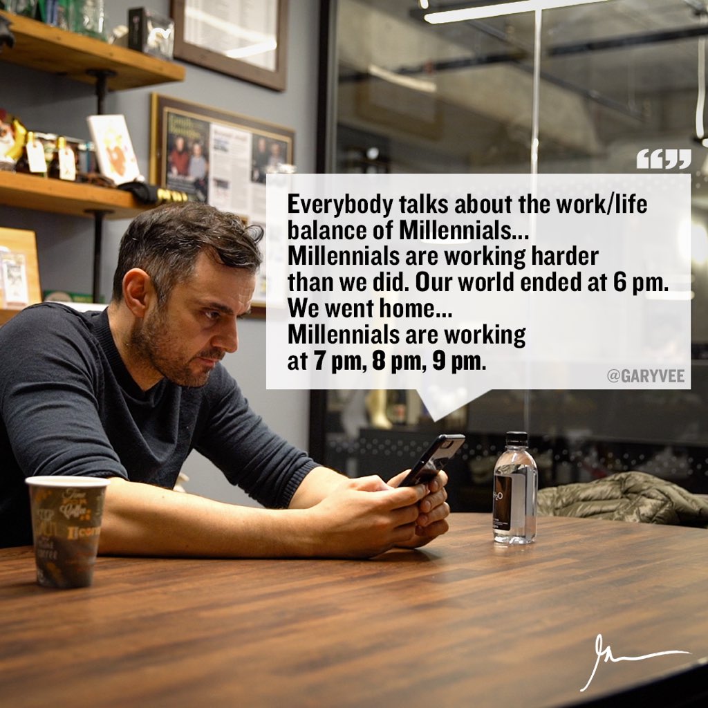 garyvee's tweet image. I know tons of lazy 40,50 and 60 year olds ... enough shutting on the youngsters