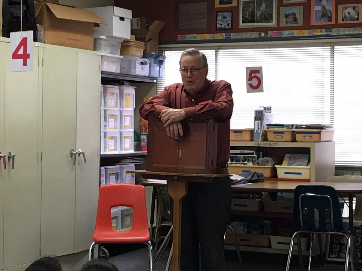 ktaylor3rd's tweet photo. Thank you Walter the Story Teller for coming to #3rdgrade #NBBroncos #eusdlearns #TayShire https://t.co/qQWm84QZSd