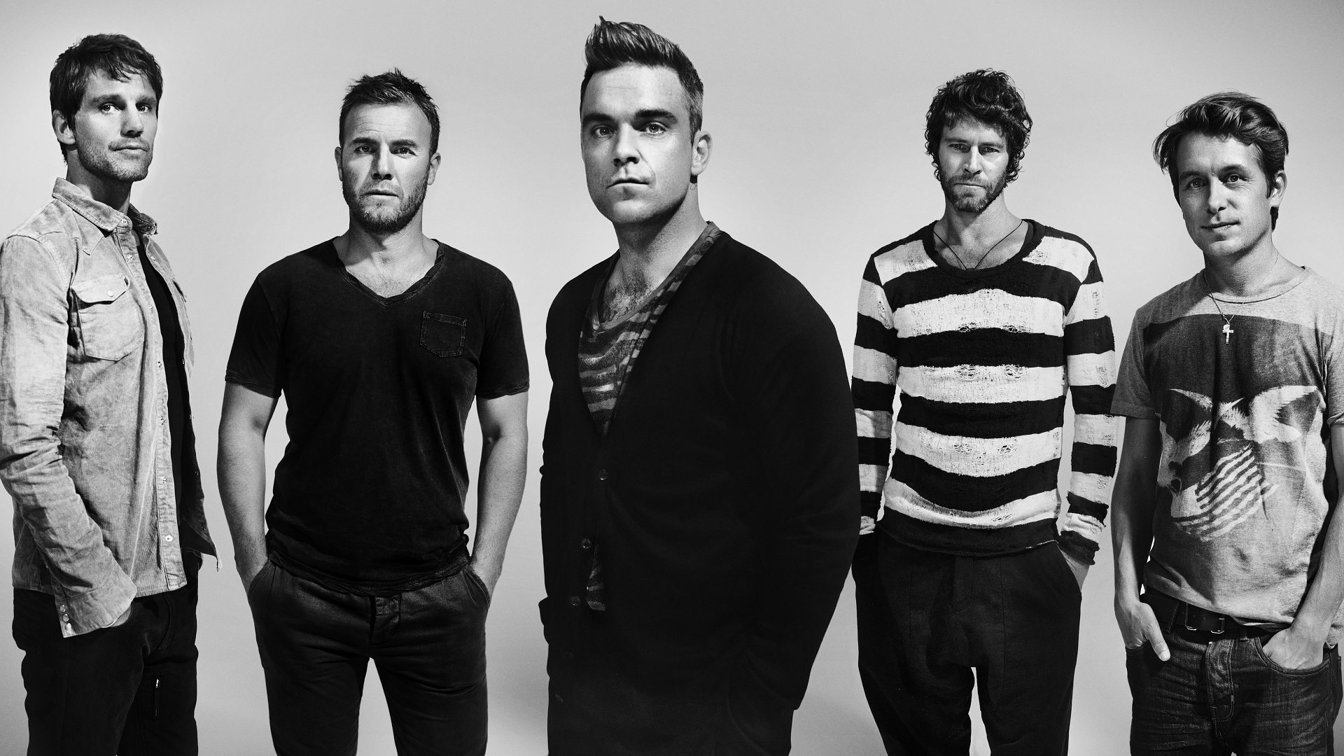 Happy birthday Robbie Williams, former member of pop group Take That, born 1974. 