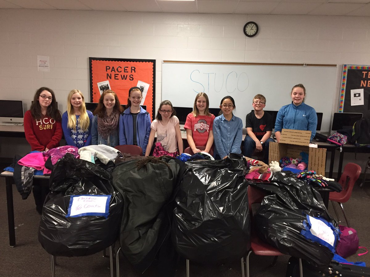 DCS_Level's tweet image. DDMS Student Council held a Coat/Hat &amp;amp; Glove drive. Over 90 items were collected Thank you to all who contributed. @DCS_Pacers @DempseyMS