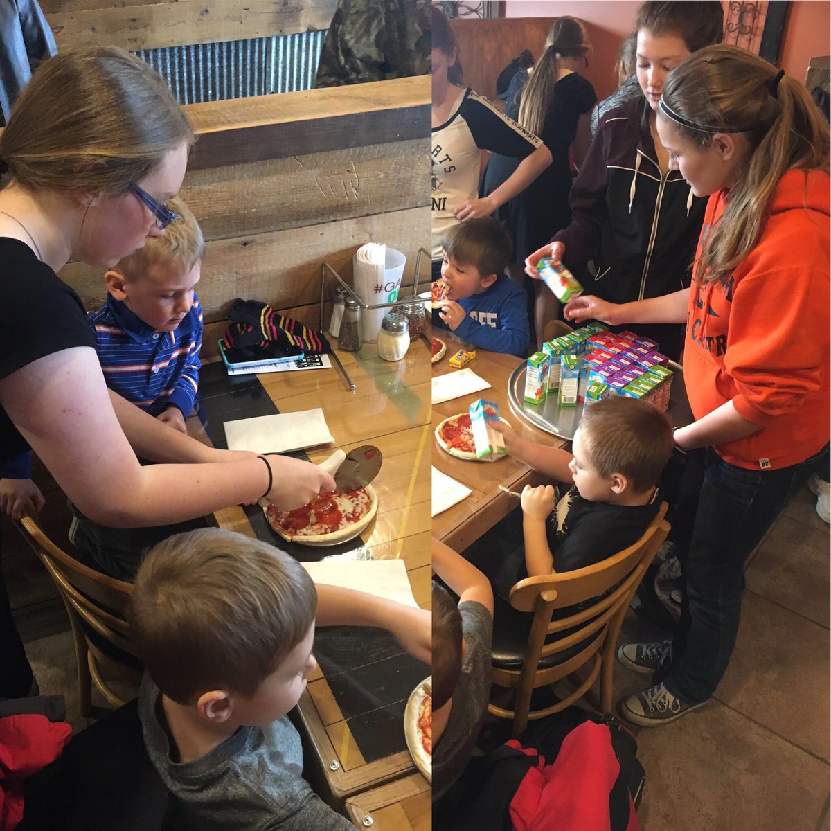 BenTash10's tweet photo. Some 8th grade Student Coucil members helped with the 4K pizza making at the Pizza Oven! #WeAreWS #TellOurStory @WestSalemMS https://t.co/GGhMkBrqja