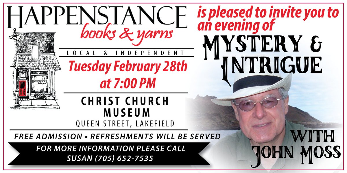 An Evening of Mystery &amp; Intrigue with John Moss #books #MYSTERY