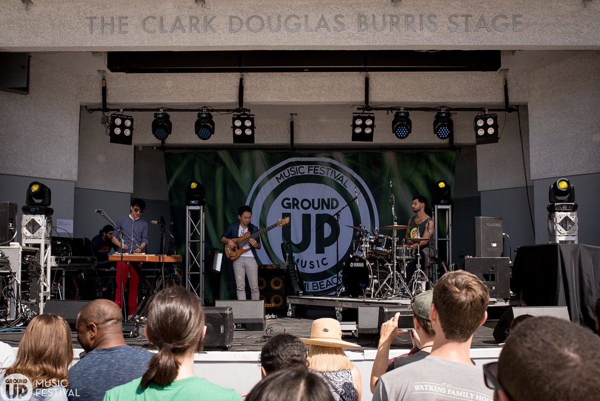 GroundUPFest's tweet photo. .@houseofwaters playing next to the water, on the beautiful Miami Beach #NotABadFriday #GUMFest https://t.co/erbwm3SGrt
