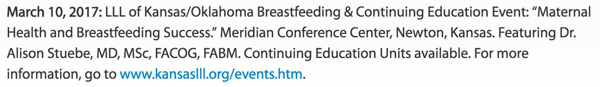 LLLIOnlineComms's tweet photo. LLL of Kansas/Oklahoma is holding a breastfeeding conference in Newton, Kansas on March 10, 2017. More info at https://t.co/zClUlpP1wC https://t.co/8hWlAQcdTx