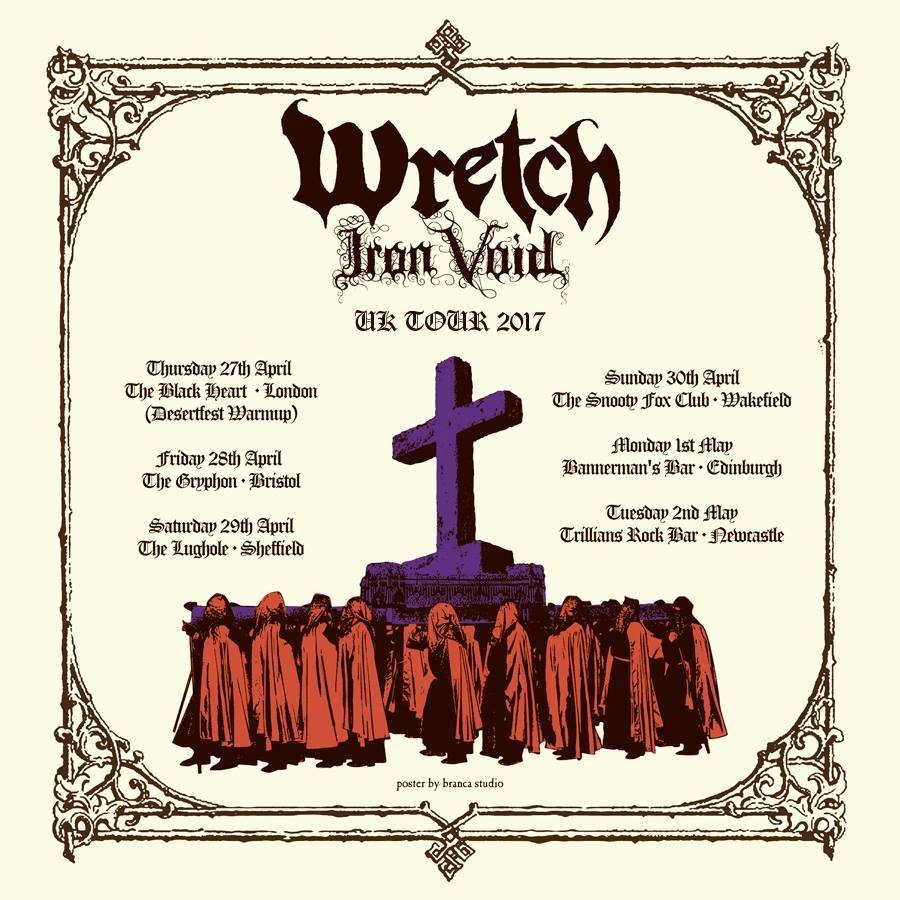 IronVoidDoom's tweet photo. Wretch & Iron Void UK Tour 2017 - Tickets available now! #Wretch #IronVoid #doom #doommetal #heavymetal #brancastudio https://t.co/G6zfctTmTU