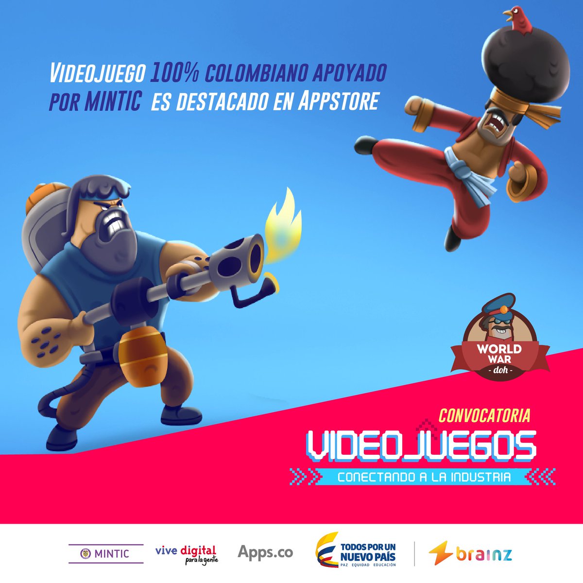 IndustriaDigCol's tweet photo. Con World War Doh se desarrolló software colombiano para facilitar experiencia de usuarios en tiempo real. Conócelo https://t.co/TiH5xq6D0L https://t.co/Un3onSoosj