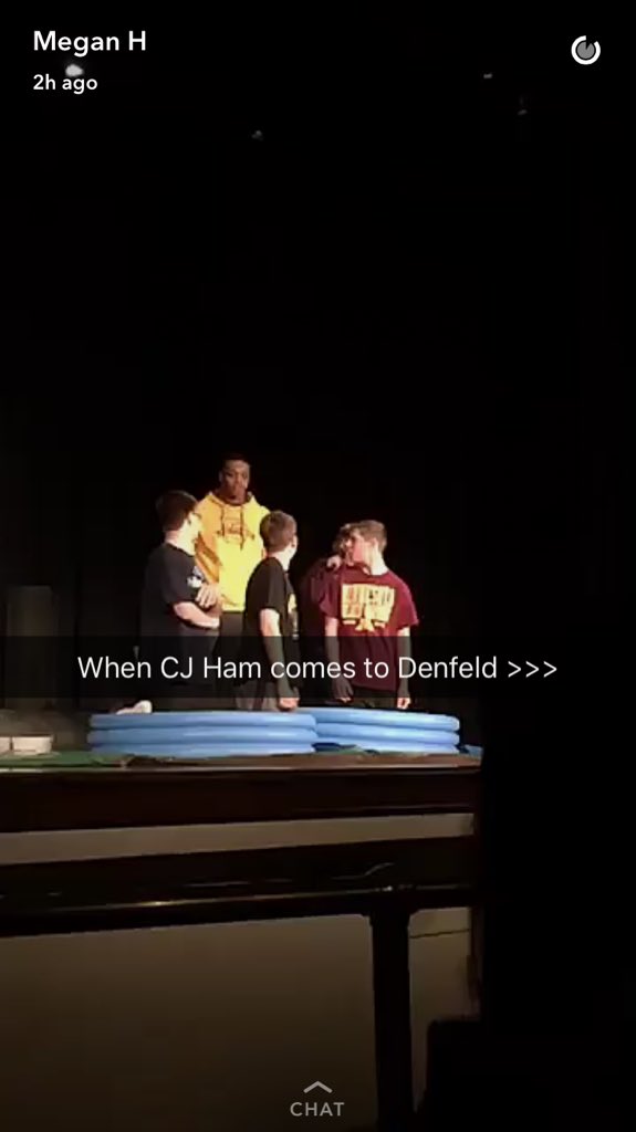 HaleyLarson9's tweet photo. Wait, was @cjham28 at Denfeld today?? https://t.co/rndbiurLVn