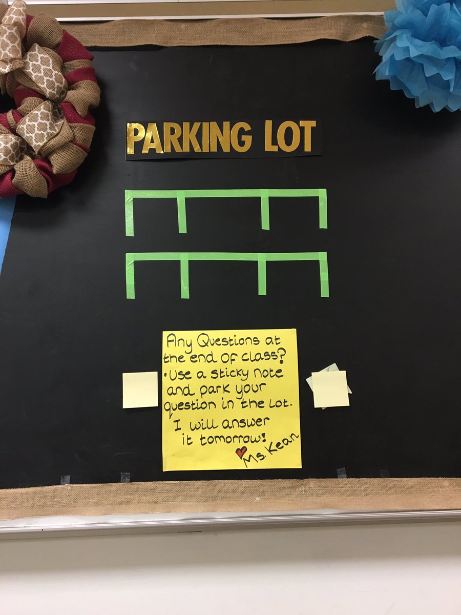 Loving this parking lot for students in <a href="/MsToniKean/">Toni Kean</a> classroom.