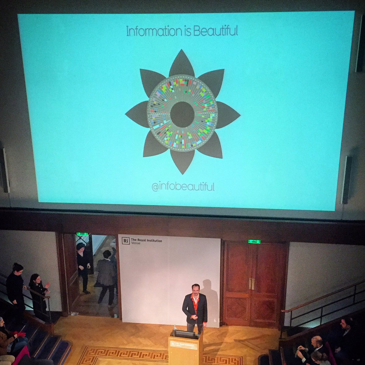 CuriousRalph's tweet photo. Great #geekdate with @cicrowley watching @mccandelish talk about @infobeautiful loved the visual CV and the need to understand 'billions' https://t.co/PtPE3zu7XY