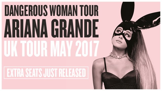 AXS_UK's tweet photo. Extra seats released for @ArianaGrande @TheO2 on 25-26 May! Get them here: https://t.co/OIsMXLpUtm #arianagrande #extraseats #dangerouswoman https://t.co/wGdUGT9OPd