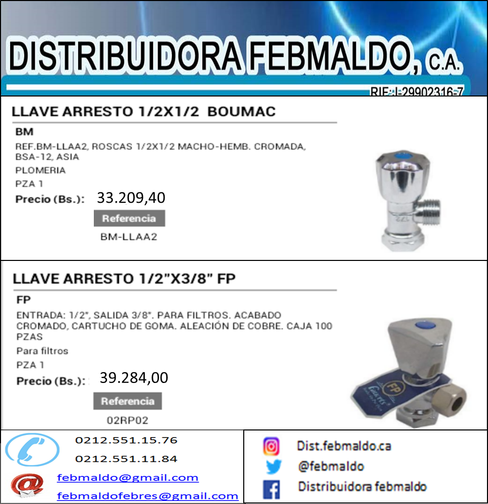 febmaldo's tweet photo. Oferta impelable en Llaves de arresto!.
Contactanos... #ferreterias #plomeria #OFERTAS  #descuento #llavesdearresto https://t.co/BMut5mGGZK