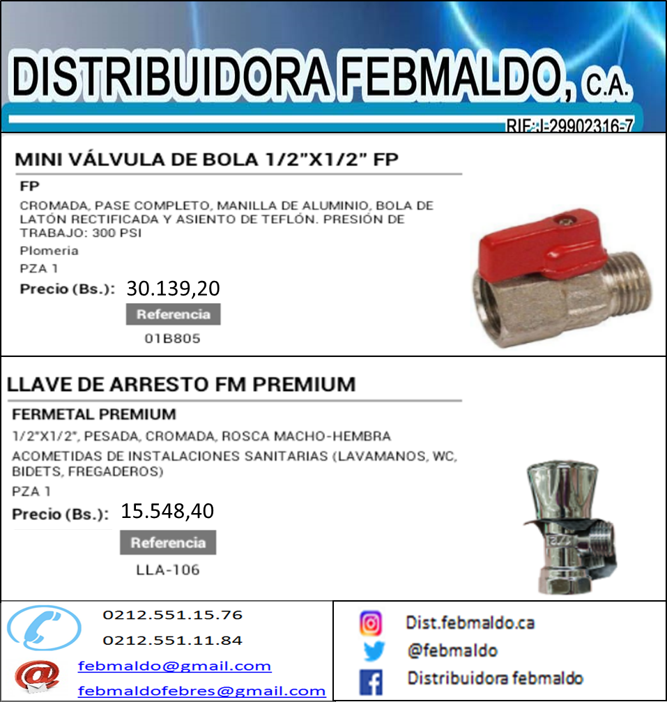 febmaldo's tweet photo. Oferta impelable en Llaves de arresto!.
Contactanos... #ferreterias #plomeria #OFERTAS  #descuento #llavesdearresto https://t.co/BMut5mGGZK