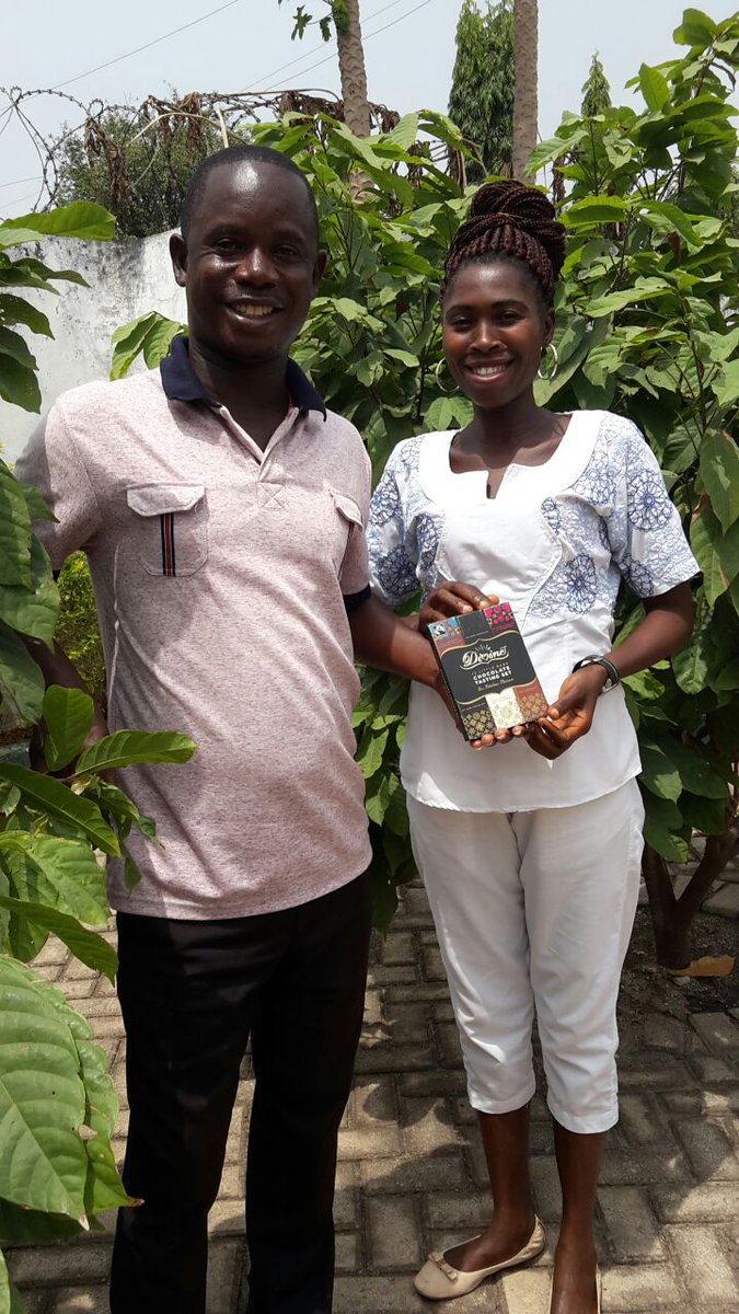 divinechocolate's tweet image. Isaac and Veronica from @KuapaKokoo in Ghana are looking forward to visiting #Devon for #FairtradeFortnight!