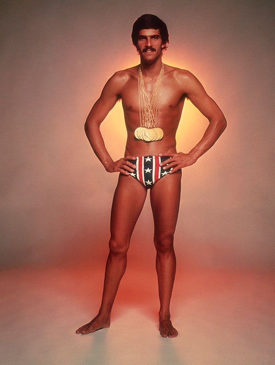 Happy Birthday Mark Spitz! Here\s on circa 1973, with the seven gold medals he won at the 1972 Munich Olympic Games. 