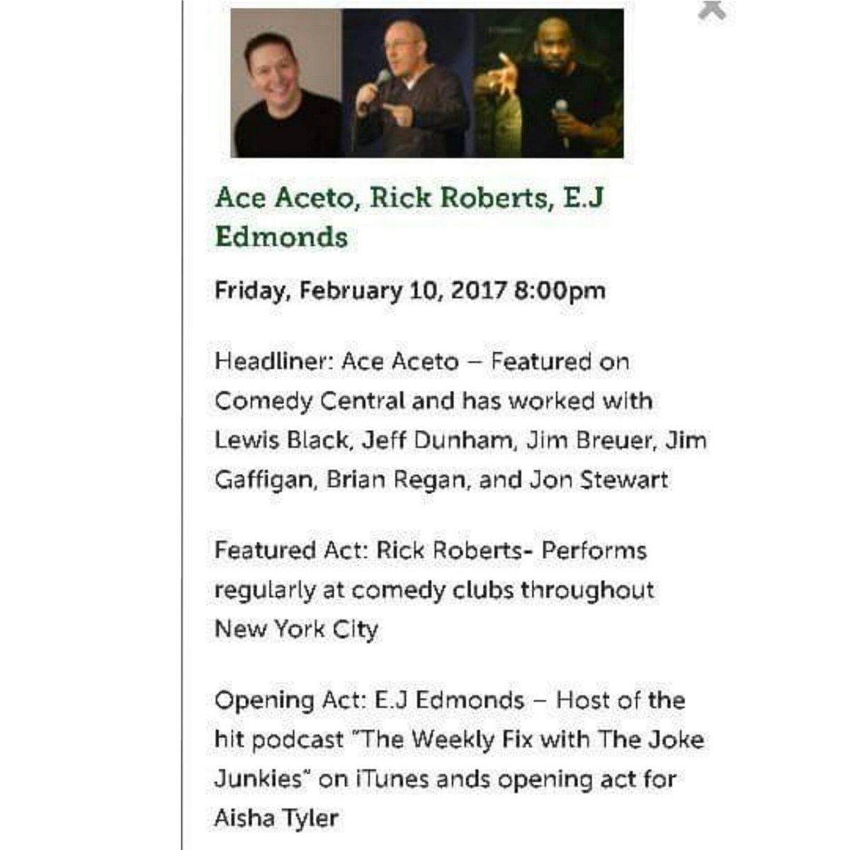 mrejedmonds's tweet photo. This weekend @RhodehouseLive! Gonna be an awesome weekend! With my boy @AceAceto! #heregoeseverything #rhodehouselive #twinrivercasino https://t.co/Gg0te3727G