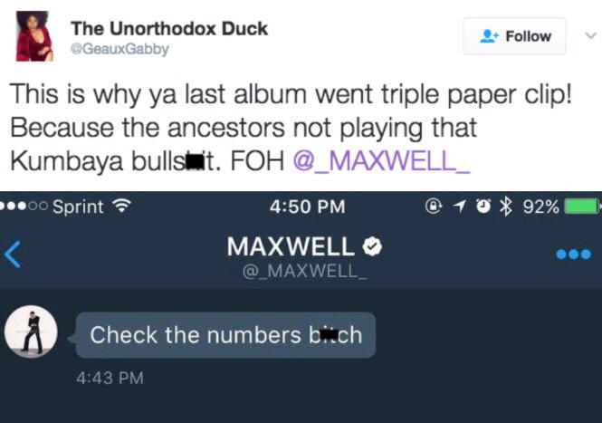Bossip's tweet photo. Maxwell Unleashed His Sassy Fingers On A Scammy Fake Scientist &amp; Broke Twitter https://t.co/YYEF4IswR8 https://t.co/2V7vLnJNCu