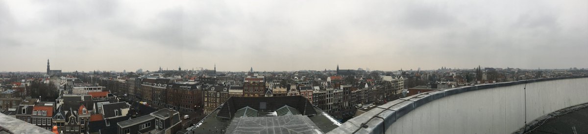 Mooi uitzicht vanaf werk op de Keizergracht over Amsterdam #Mokum