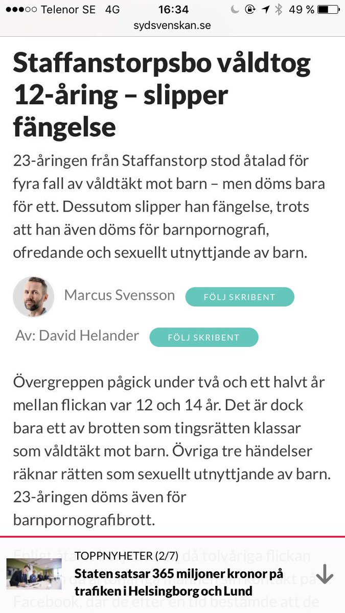 danidaschmidt's tweet image. Tydligen spelar åldern roll enligt denna artikel om man ska få fängelse för våldtäkt eller inte. Blir så jävla frustrerad