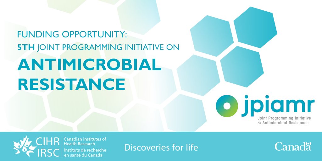 CIHR_IRSC's tweet photo. Operating Grant : 5th Joint Programming Initiative on Antimicrobial Resistance (JPIAMR) https://t.co/VnHsR6qmDZ https://t.co/Lu623Hqqsu