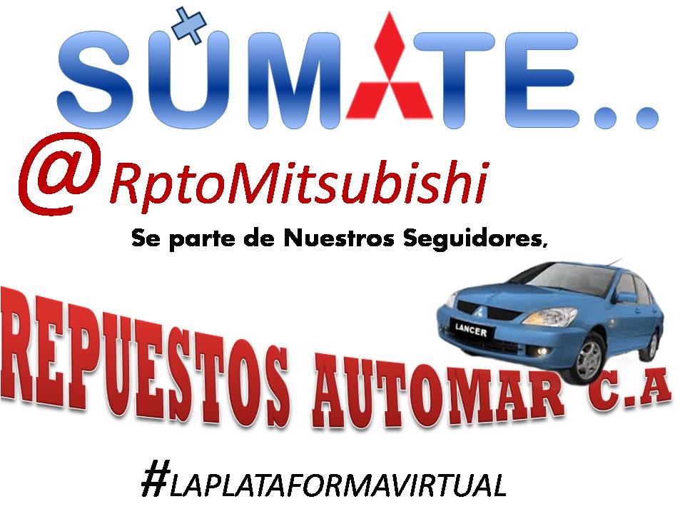 RptoMitsubishi's tweet photo. #FelizViernes #ViernesDeGanarSeguidores #Mitsubishi #Automar #Repuestos #SUMATE @rptomitsubishi https://t.co/IjFaY9mOnO