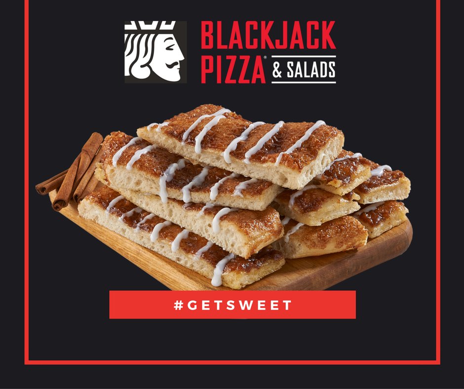 BlackjackPizza's tweet photo. Make Friday even sweeter by ordering a #Cinnabread with your #BlackjackPizza! YUM! #friday #pizza #dessert https://t.co/ODWnM4vLHG https://t.co/NwDFmKiQmb