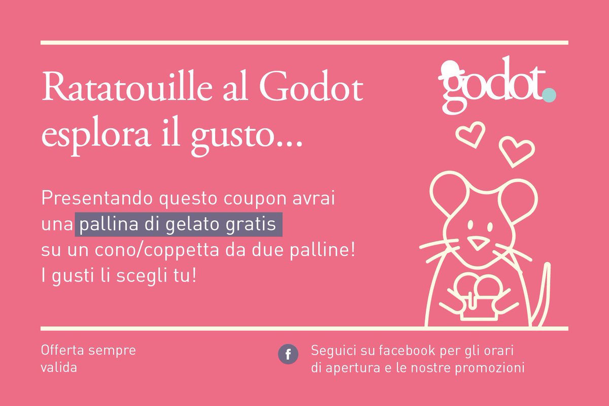 GodotRovigo's tweet photo. Per chi sarà al Teatro don Bosco di Rovigo sabato a vedere Ratatouille una piccola dolce sorpresa https://t.co/JTtwMRVaKc