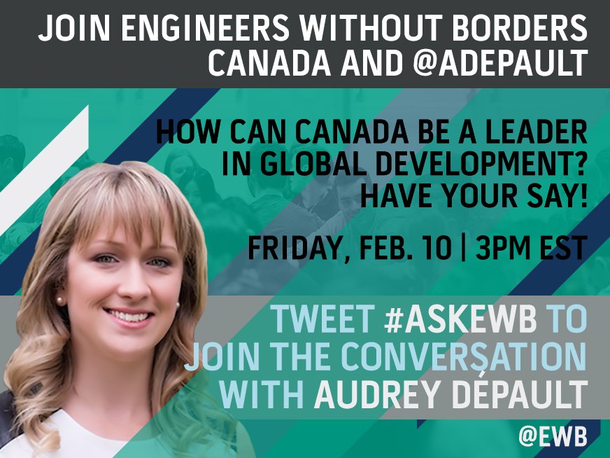 ewb's tweet photo. Join our chat with @adepault from Climate Reality Project to talk #GlobalDev & #Climate @ 3 pm! @Reality_Canada #AskEWB #WhyICare #cdnpoli https://t.co/PtruT4gTnA