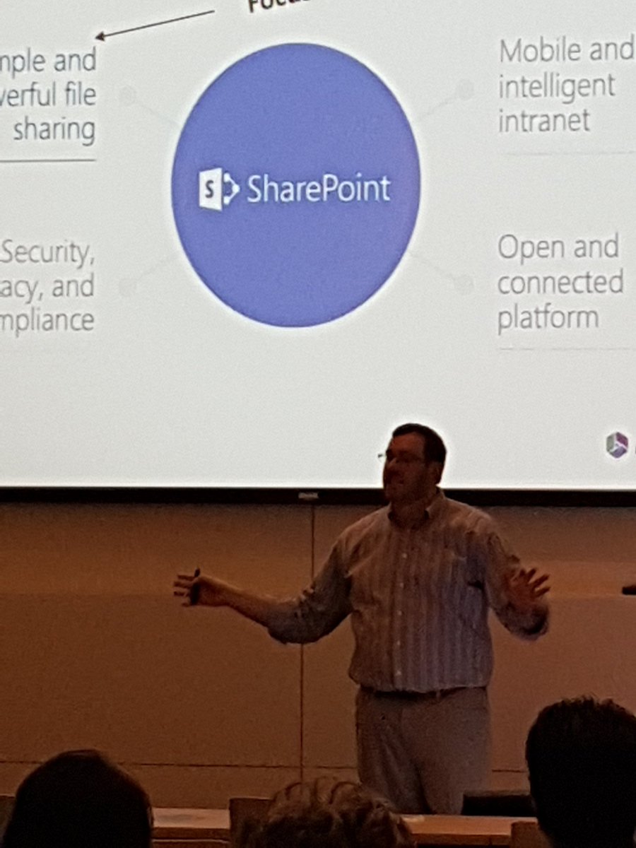 SP_Mosley's tweet photo. RT @vladcatrinescu: .@collabadam is giving an awesome session on #onedrive for business #aOSCanadianTour https://t.co/HmjziUL834 @metalogix
