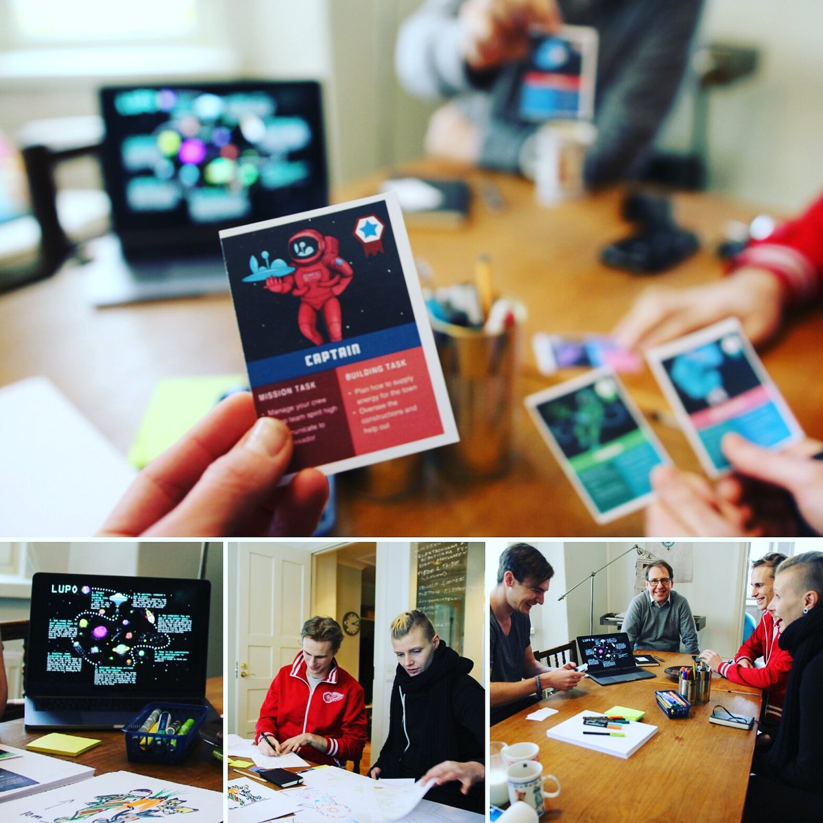 mehackit's tweet photo. Thank you @ceedco for a supernice #Lupo edu game testing at our office!!! "A very serious game for not so serious minds!" https://t.co/nnYzNzH6xh