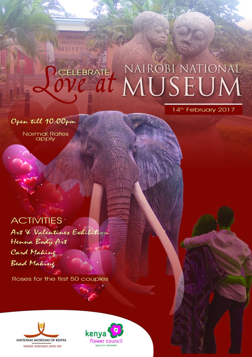 As the season draws near,
Be near the Museum,
And plunge into our calabash of Love!
Celebrate Love with us, at the Nairobi National Museum