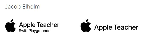 JacobElholm's tweet photo. Så er jeg blev #AppleTeacher på iPad, Mac og Swift Playground. https://t.co/vmDkNTYXcG - Rigtig god weekend! https://t.co/6VLq9KeB1x