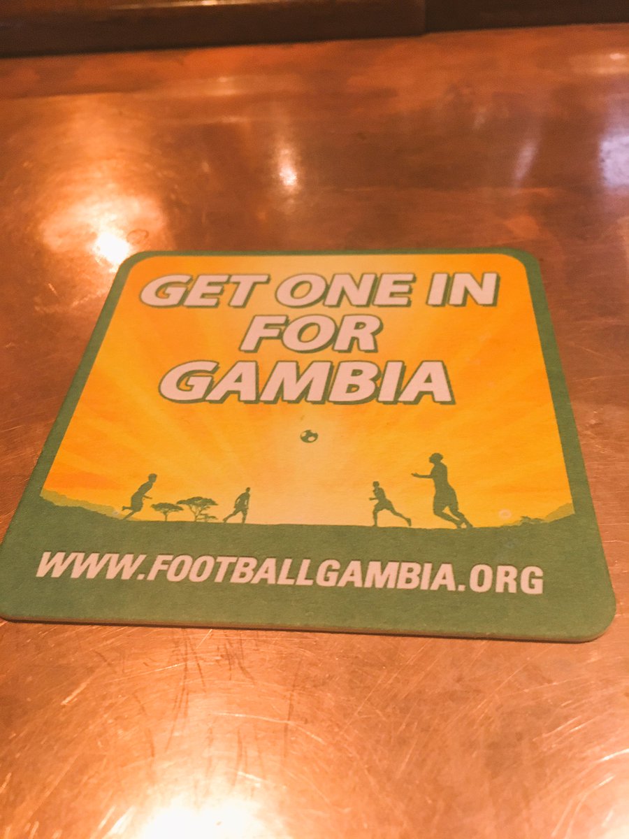 We are now proudly raising money for <a href="/FootballGambia/">Football Gambia</a> by donating the cash from the 1st pint of Little Hopster sold daily #getoneinforgambia