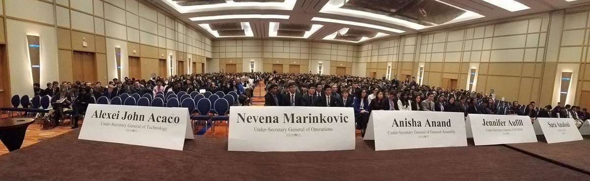 JHUMUNC's tweet photo. JHUMUNC XX has begun! Take a look at some of our pictures from Opening Ceremonies! https://t.co/G3ti3Gaeiu