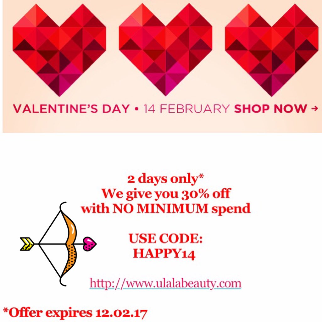 ulalabeauty's tweet photo. Happy Valentines #ULBeauties Check our store for last minute #gifts and #discounts https://t.co/zuadpEM7X5