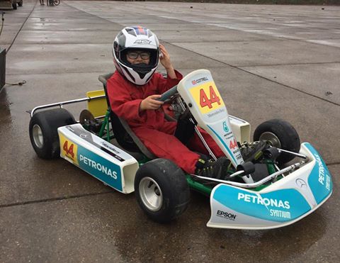 Active_Signs's tweet photo. Transforming this go kart into Lewis Hamiltons Mercedes petronas colours, good luck to this young racer! https://t.co/ce0AAgTX2b