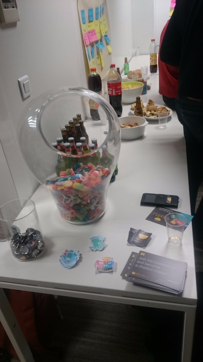 lahdiouiouadie's tweet image. Last night #AperoBot at @recastai with @leskenazi @BotNationAI and @Uplike.
#ChatBot #MachineLearning #NLP #Stickers