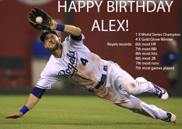 HAPPY 33rd BIRTHDAY to Royals outfielder Alex Gordon! 