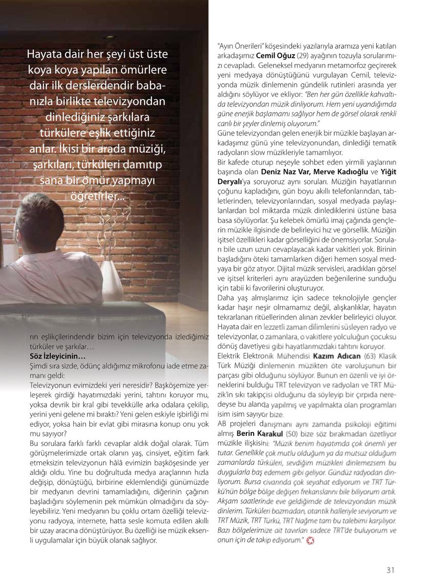 BİR DÜNYA SOHBET trtmuzikdairesibaskanligi.com adresinde. <a href="/AmberTurkmen/">Amber Türkmen 🇹🇷</a> <a href="/TRTRadyo1/">TRT Radyo 1</a> <a href="/TRTFM/">TRT FM</a> <a href="/TRTistradyosu/">TRT İstanbul Radyosu</a> <a href="/TRTRadyo3/">TRT Radyo 3</a>  <a href="/trtmuzikdairesi/">TRT Müzik Dairesi Başkanlığı</a> <a href="/aksamsanat/">Gürkan Büyükturan</a>